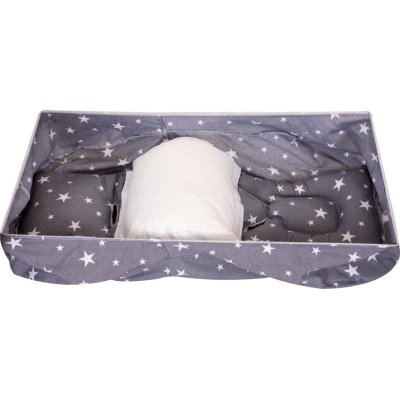 Sevi Bebe Bel Destekli Ana Kucağı Örtüsü, Gri, Yıldız