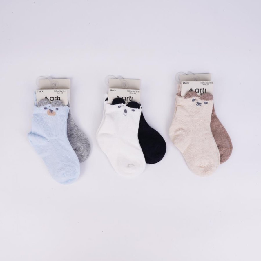 Katamino Retkit 2'li Erkek Bebek Soket Çorap K44144 Asorti