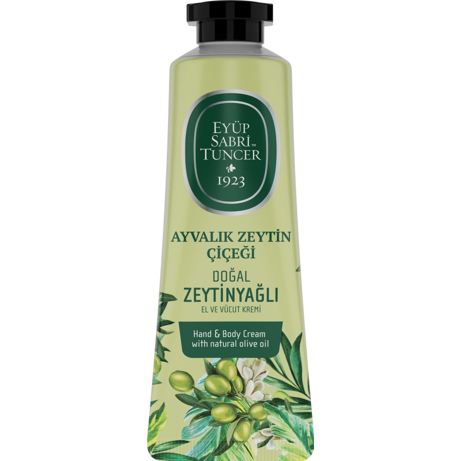 Eyüp Sabri Tuncer Doğal Ayvalık Zeytin Çiçeği Zeytinyağlı El ve Vücut Kremi, 50 ml