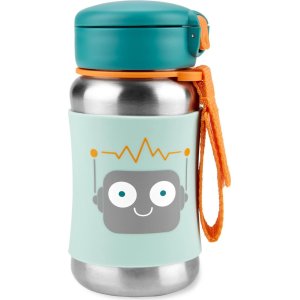 Skip Hop Pipetli Paslanmaz Çelik Suluk, 350 ml, Robot