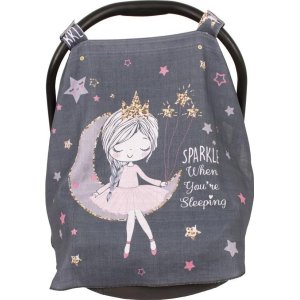 Sevi Bebe Pano Baskılı Müslin Ana Kucağı Örtüsü, Prenses