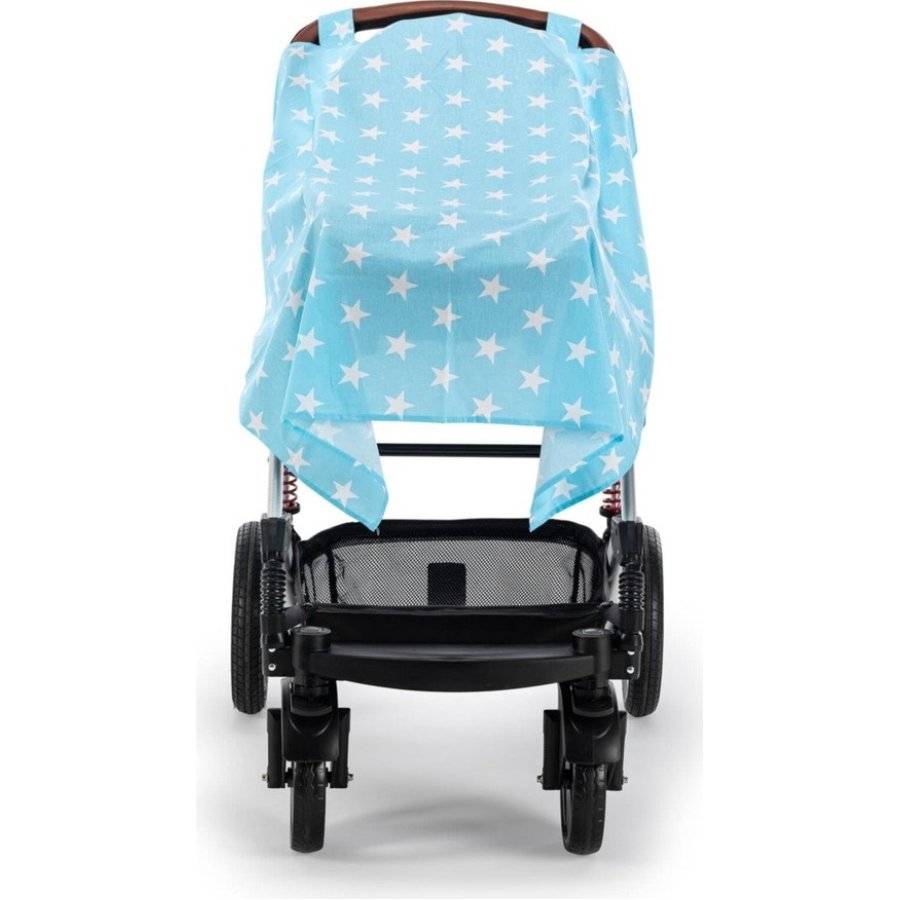Moje Poplin Puset Bebek Arabası Örtüsü, Mavi, Yıldız