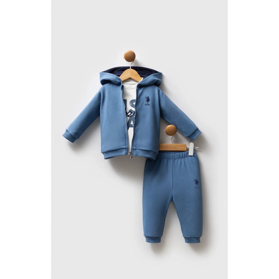 U.S. Polo Assn 3'lü Takım USB2558 Mavi