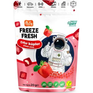 Pol’s Freeze Fresh Çıtır Küpler Çilek Elma 20 Gr