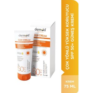 Dermokil Sun Krem Çok Yönlü Yüksek Koruyucu Güneş Kremi, SPF 50, 75 ml