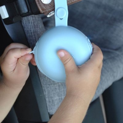 OiOi Pod Silikon Emzik Kutusu, Mineral Blue