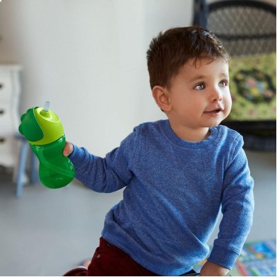 Philips Avent Desenli Pipetli Bardak, 300 ml, Yeşil