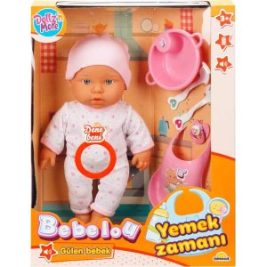 Sunman Bebelou Yemek Zamanı Sesli Bebek Seti 35 Cm 30021