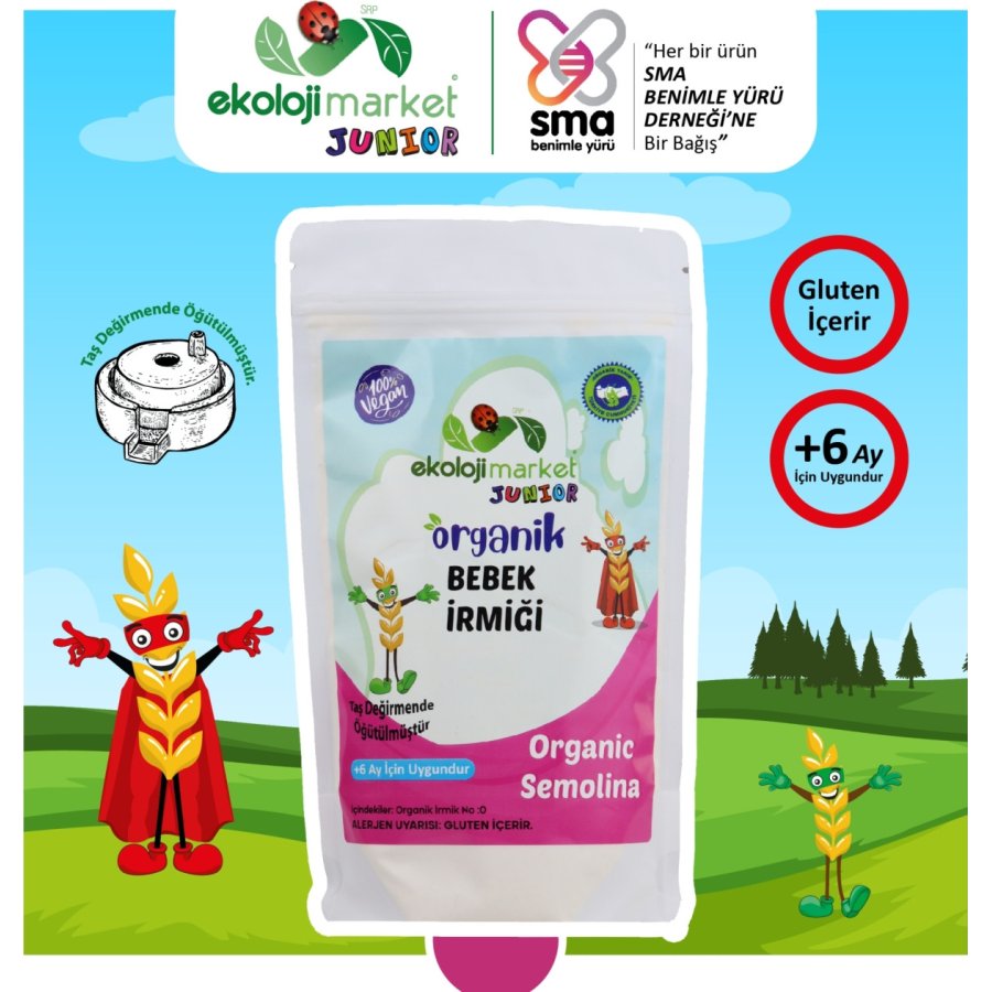 EM Junior Organik Bebek İrmiği, 250 g