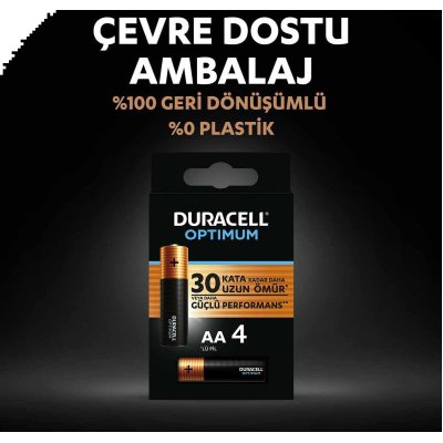 Duracell Optimum Kalem Pil, AA, 4'lü