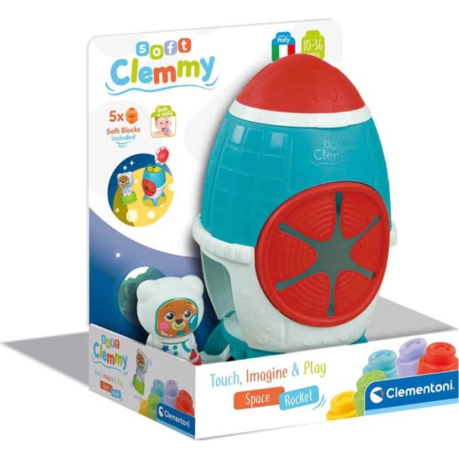 Clementoni Baby Soft Clemmy Yumuşak Blok Duyusal Roket 17806