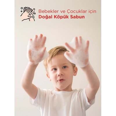 Babyton Çocuklar İçin Doğal Köpük Sabun Çilek