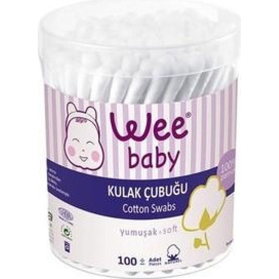 Wee Baby Kulak Temizleme Çubuğu, 100 Adet
