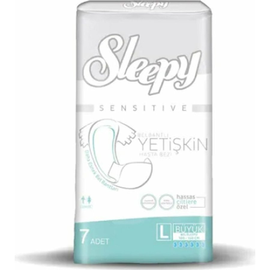 Sleepy Sensitive Yetişkin Bezi, L Beden, 7 Adet