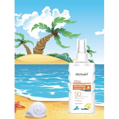 Dermokil Kids Yüksek Koruyucu Çocuk Güneş Spreyi, SPF 50, 200 ml