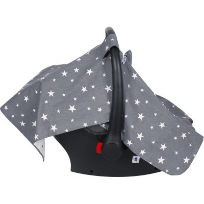 Sevi Bebe Fiyonklu Ana Kucağı Örtüsü, Gri, Yıldız