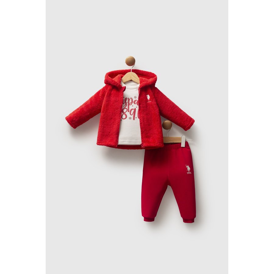 U.S. Polo Assn 3'lü Takım USB2732 Kırmızı