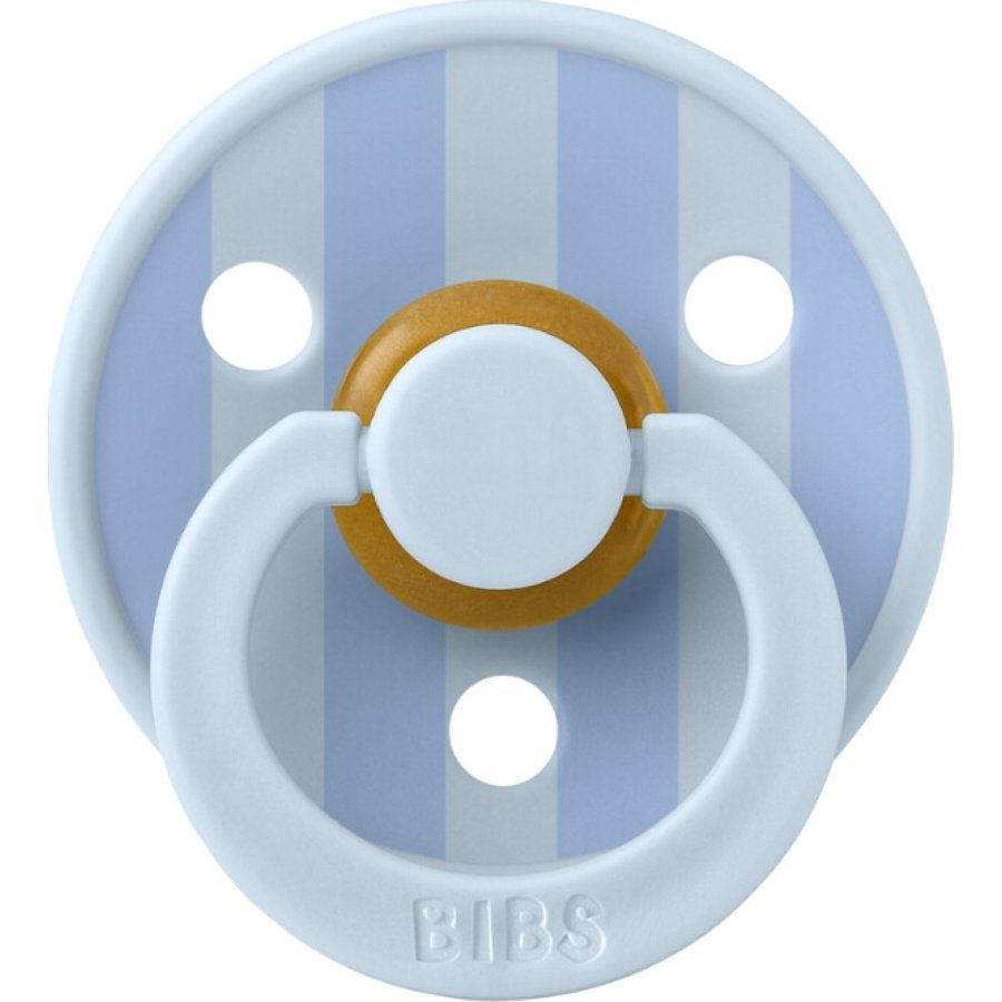 Bibs Studio Colour Block Kauçuk Emzik 6-12 Ay Baby Blue / Dusty Blue