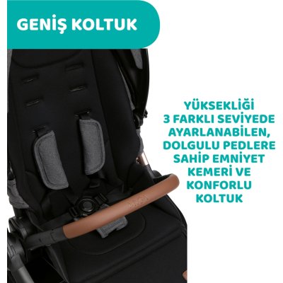 Chicco Mysa Bebek Arabası, Silver Grey