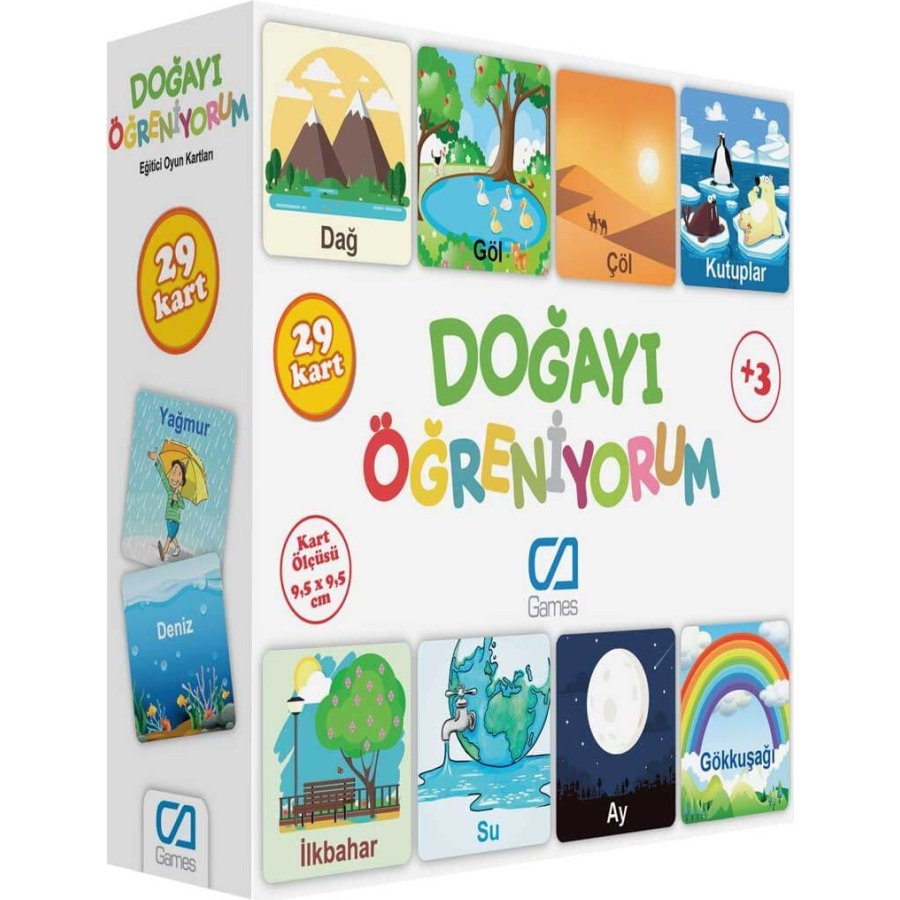 Games Doğayı Öğreniyorum Eğitici Oyun Kartları, 29 Kart