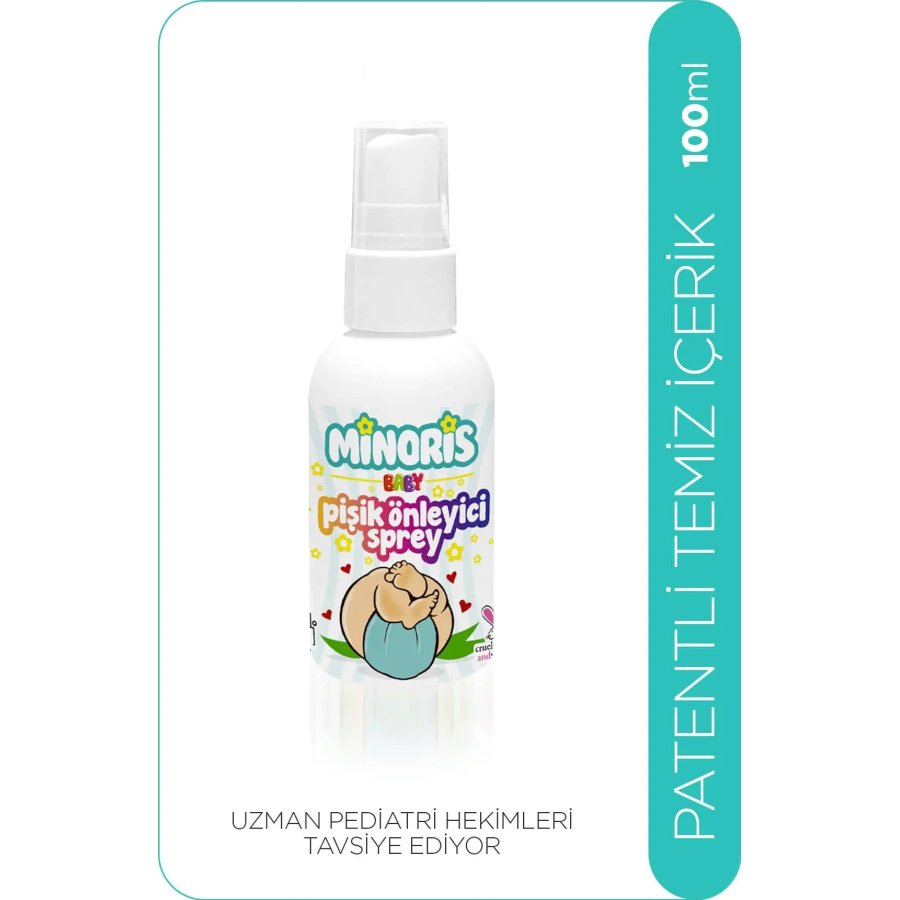 Minoris Baby Organik Pişik Önleyici Sprey, 100 ml