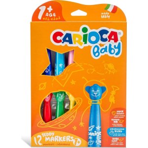 Carioca Teddy Bebek Crayons, 1+ Yaş, 12'li
