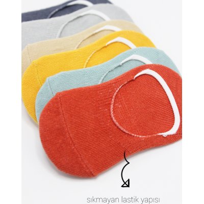 Bistyle 6'Lı Mix Babet Çorap 30101 Kiremit
