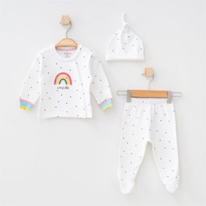 Aziz Bebe 3'lü Bebek Takım, Ekru