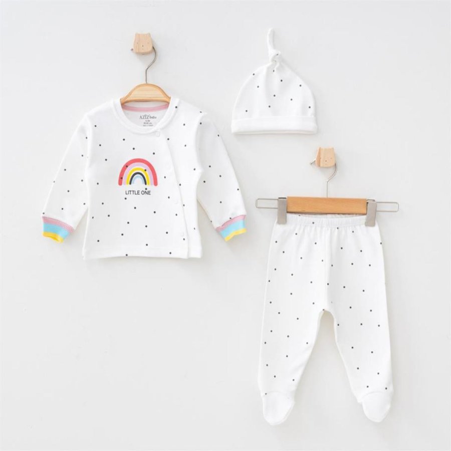Aziz Bebe 3'lü Bebek Takım, Ekru