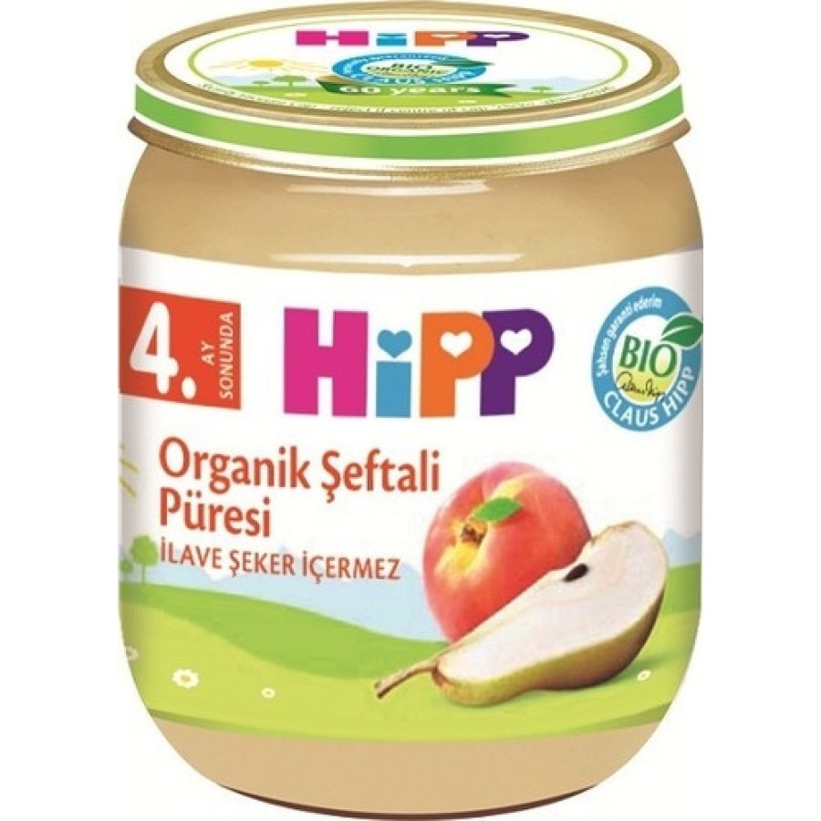 Hipp Organik Şeftali Püresi, 125 g