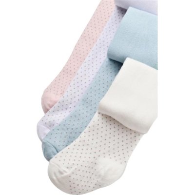 Bibaby Biorganic Klasik Puanlı Külotlu Çorap, Pembe