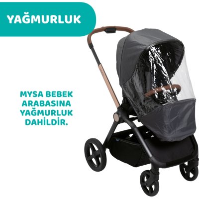 Chicco Mysa Bebek Arabası, Silver Grey