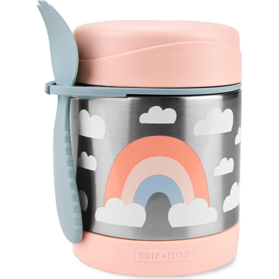 Skip Hop Zoo Paslanmaz Çelik Termos, 325 ml, Gökkuşağı