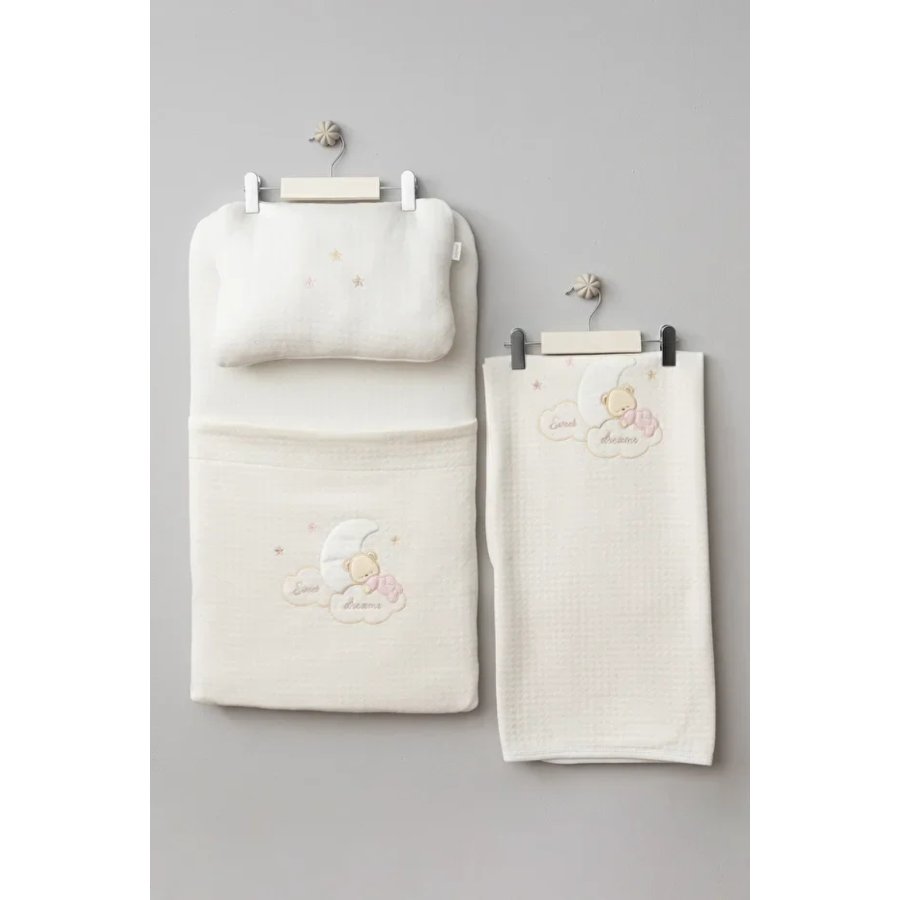 Bebitof Ay ve Ayıcık 3'lü Alt Açma Seti 50055 Ekru