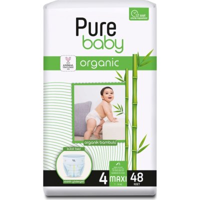 Sleepy Pure Baby Organik Külot Bez, 4 Beden, 48 Adet