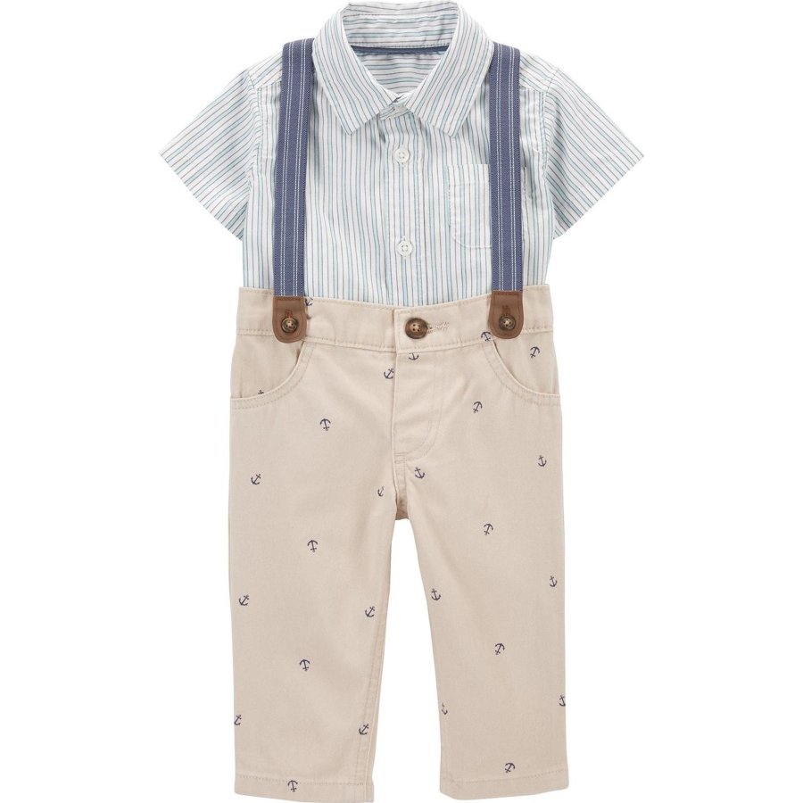 Carter's Erkek Bebek 3'lü Alt Üst Set, Mavi
