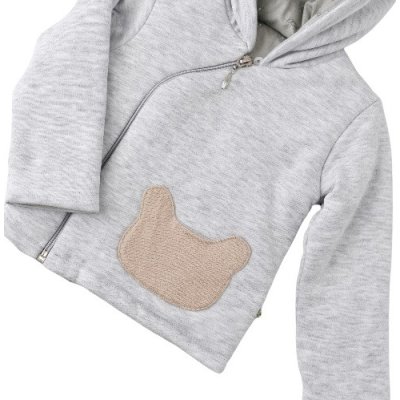 Bibaby Biorganic Hug Me Bear Elyaflı Hırka, Karmelanj