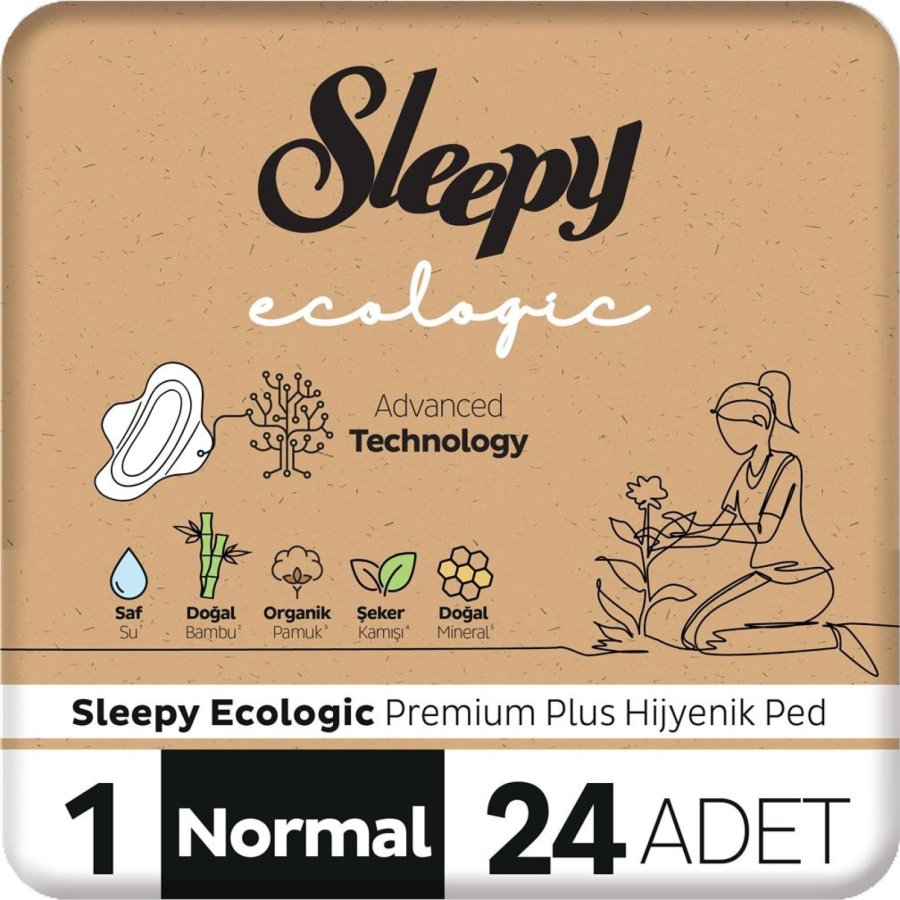 Sleepy Ecologic Premium Plus Normal Ped 24 Adet