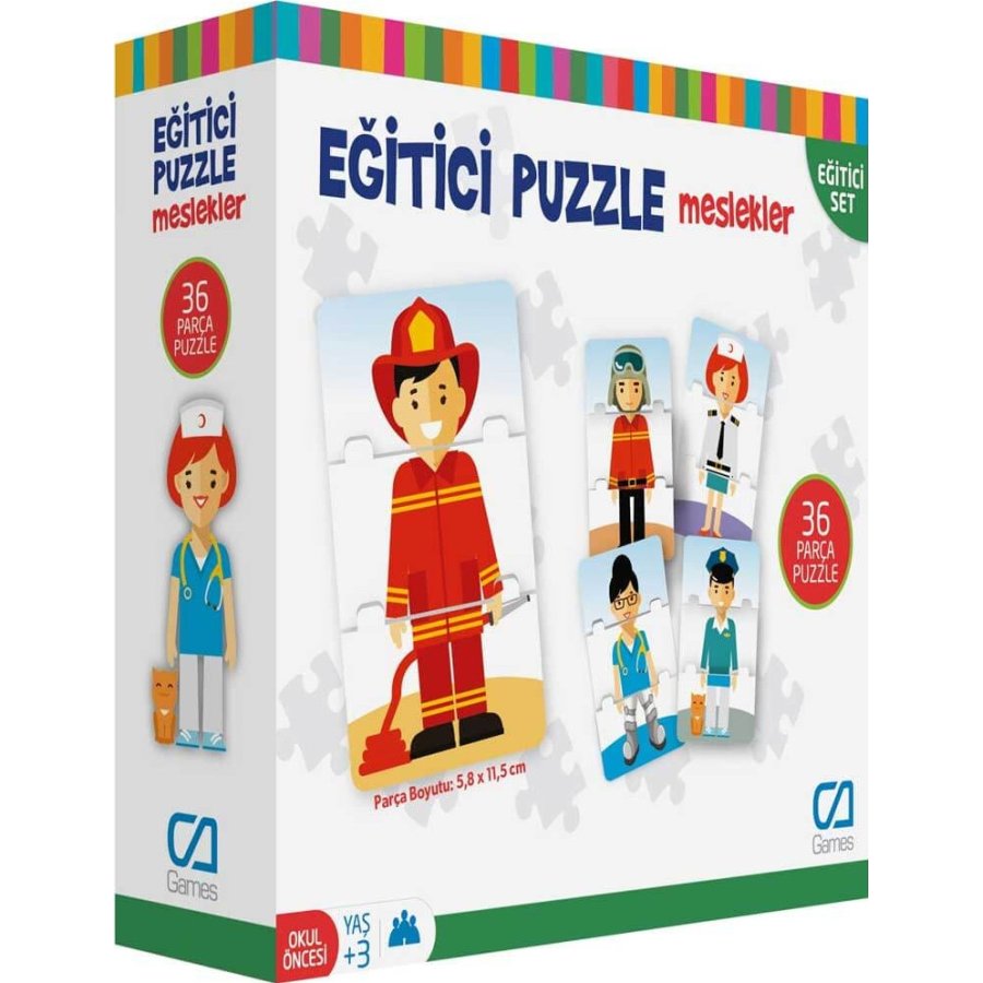 Games Eğitici Puzzle Meslekler, 36 Parça