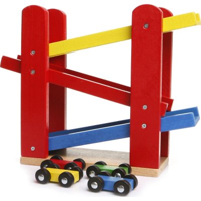 Play Wood Ahşap Yarış Arabalı Oyun Rampası