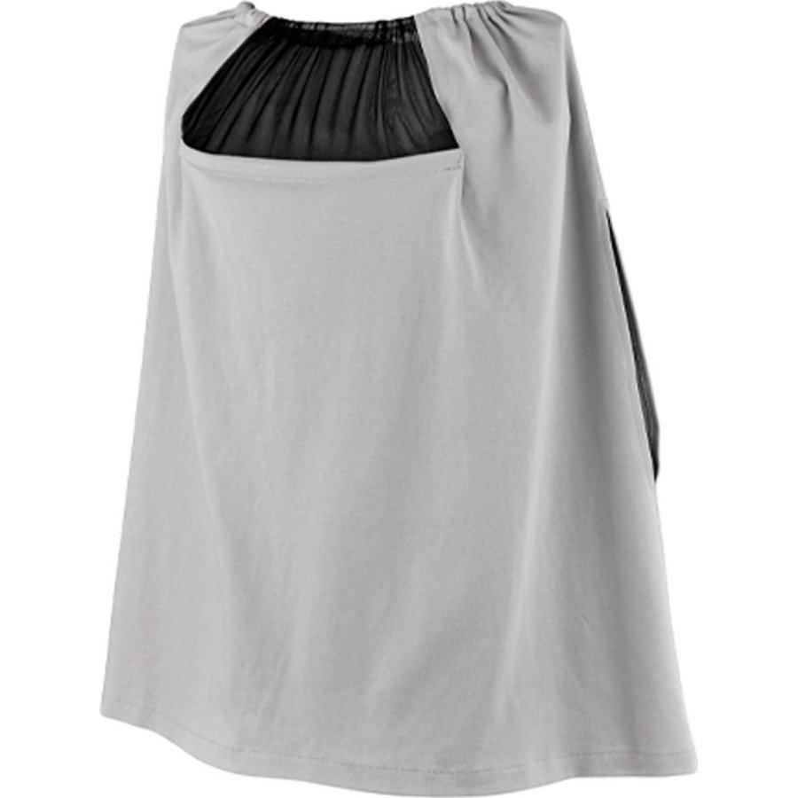 BabyJem Tül Pencereli Emzirme Önlüğü, Gri