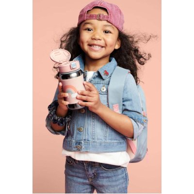 Skip Hop Pipetli Paslanmaz Çelik Suluk, 350 ml, Gökkuşağı