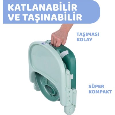 Chicco Pocket Snack Yükseltici Mama Sandalyesi, Poppy Red