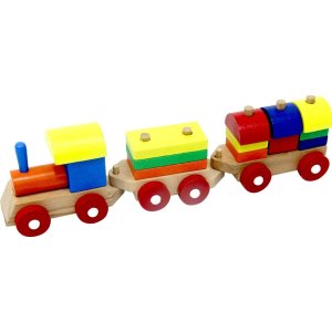 Play Wood Eğitici Ahşap Bloklu Bultak Tren