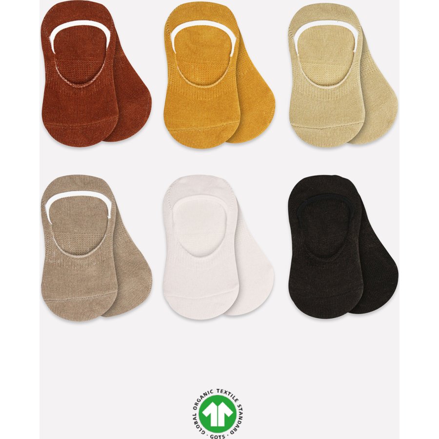 Bistyle 6'Lı Mix Babet Çorap 30101 Toprak