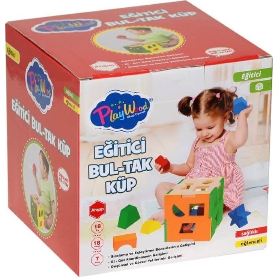 Play Wood Eğitici Bul-Tak Küpler