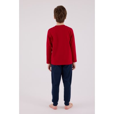 U.S. Polo Assn Uzun Kol Pijama Takım US2233-4 Kırmızı