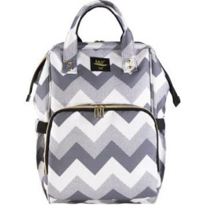 M&Y Go Dijital Anne Bebek Bakım Sırt Çantası, Gri Zigzag