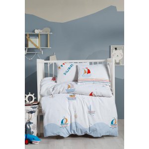 Kanz Ranforce Bebek Nevresim Takımı Knz-001 Sailboats