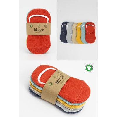 Bistyle Silikonlu Babet Soket Çorap, Kiremit, 6'lı